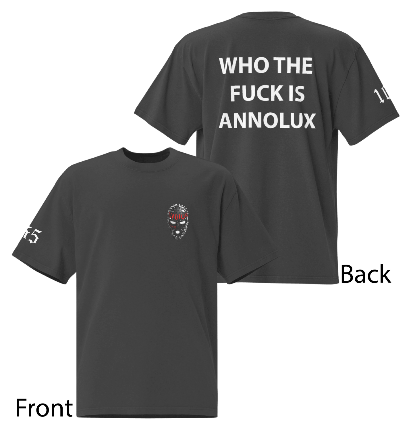 Oversized faded t-shirt - Who The Fuck Is Annolux??